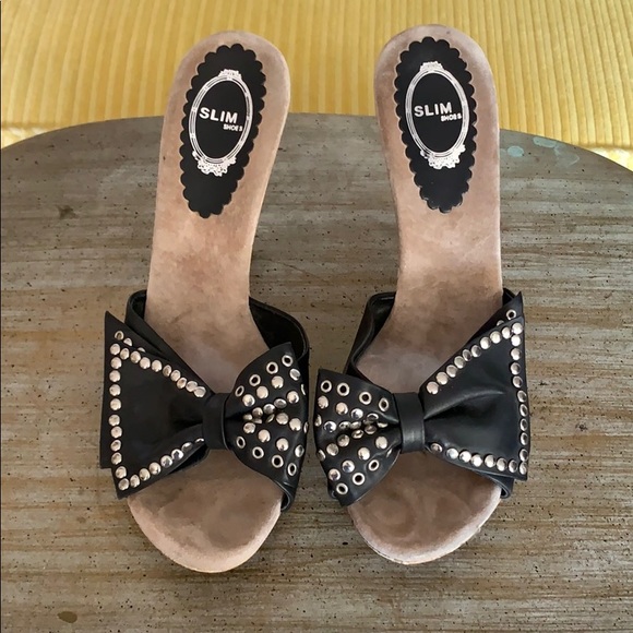 Studded faux leather spike heels Size 38 - Picture 5 of 5